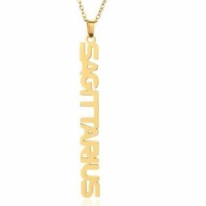 "Emma" Sagittarius Gold Necklace Nov 22 - Dec 21